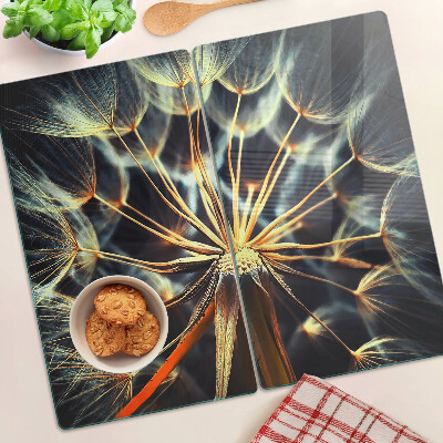 Tábua para corte Dente-de-leão em macrofotografia