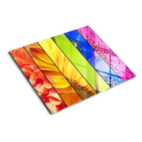 Tábua para cozinha Motivos florais em cores intensas