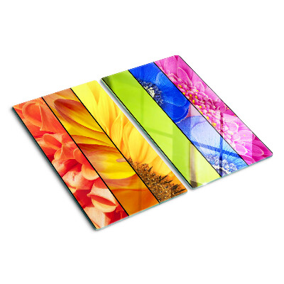 Tábua para cozinha Motivos florais em cores intensas