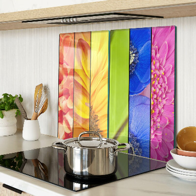 Tábua para cozinha Motivos florais em cores intensas