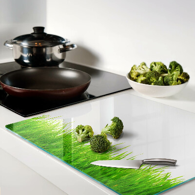 Tábua para corte grama verde