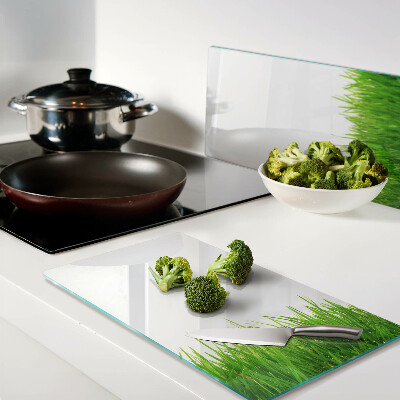 Tábua para corte grama verde