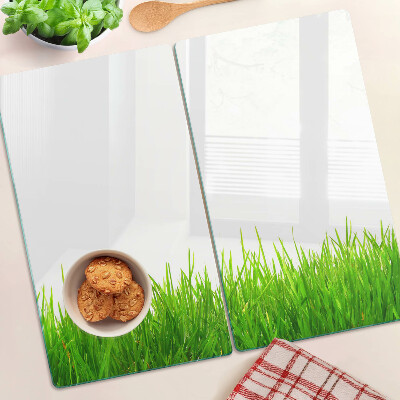 Tábua para corte grama verde