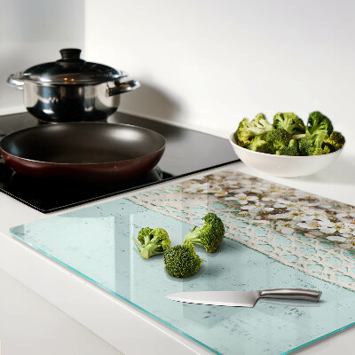 Tábua para cozinha Padrão floral com renda