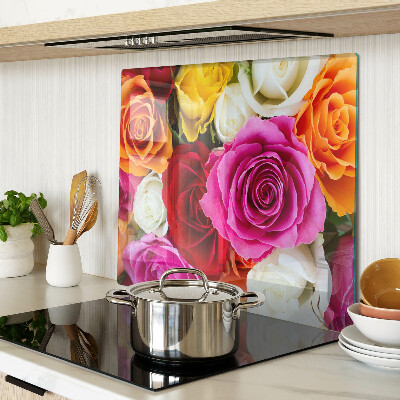 Tábua para corte Flores rosas em cores diferentes