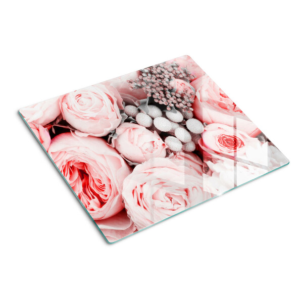 Tábua para cozinha Rosas em tons de rosa