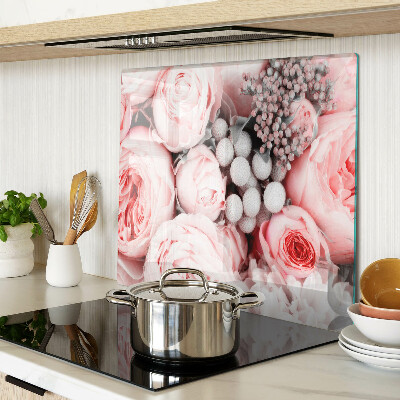 Tábua para cozinha Rosas em tons de rosa
