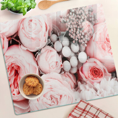 Tábua para cozinha Rosas em tons de rosa
