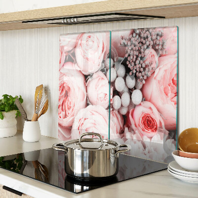 Tábua para cozinha Rosas em tons de rosa