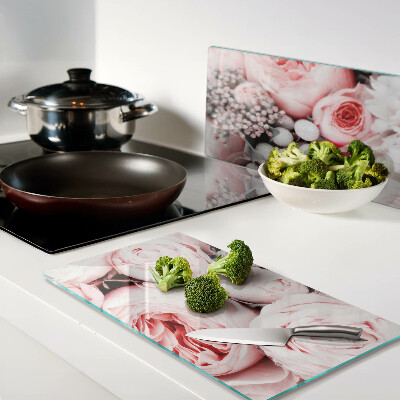 Tábua para cozinha Rosas em tons de rosa