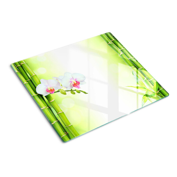 Tábua para cozinha Orquídeas e bambu