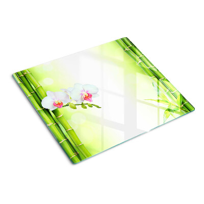 Tábua para cozinha Orquídeas e bambu