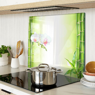 Tábua para cozinha Orquídeas e bambu