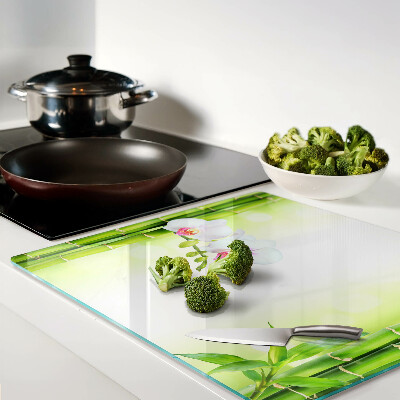 Tábua para cozinha Orquídeas e bambu