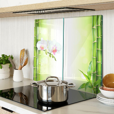 Tábua para cozinha Orquídeas e bambu