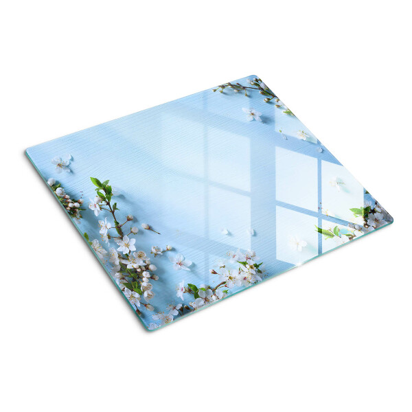 Tábua para corte Padrão floral em fundo azul