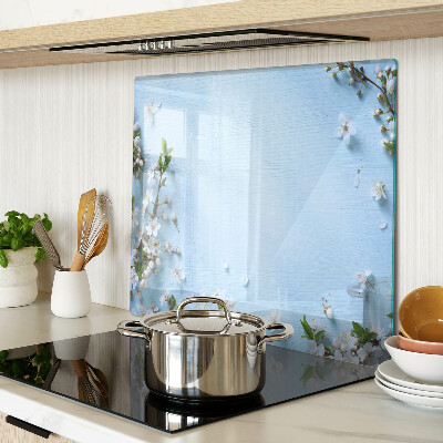 Tábua para corte Padrão floral em fundo azul