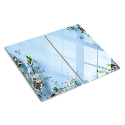 Tábua para corte Padrão floral em fundo azul