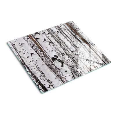 Tábua para cozinha Troncos brancos de bétulas