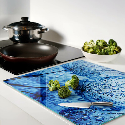 Tábua para corte Flores com gotas de água