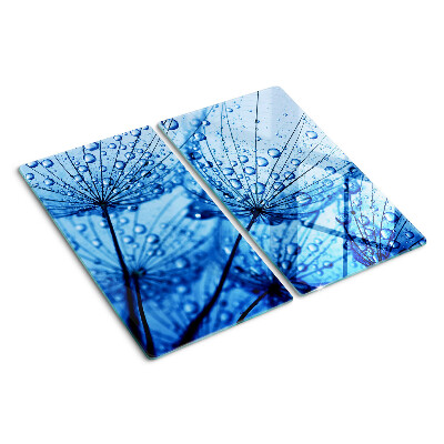 Tábua para corte Flores com gotas de água