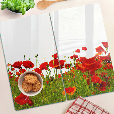 Tábua para cozinha Papoulas no prado