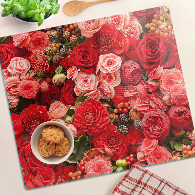 Tábua para corte Padrão floral com rosas