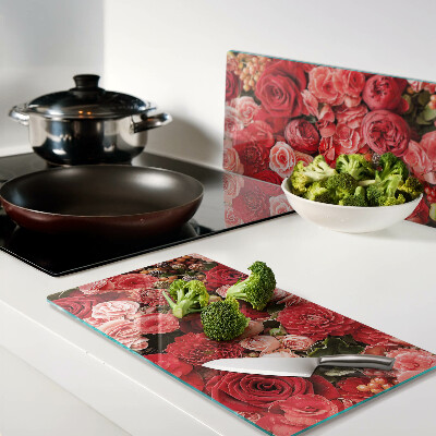 Tábua para corte Padrão floral com rosas
