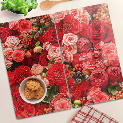 Tábua para corte Padrão floral com rosas