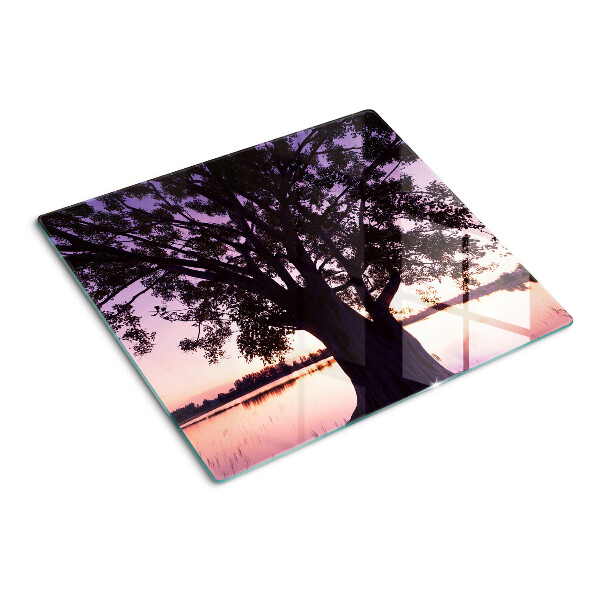 Tábua para cozinha Árvore ao pôr do sol