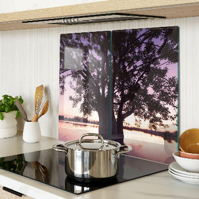 Tábua para cozinha Árvore ao pôr do sol