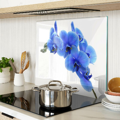 Tábua para cozinha orquídeas azuis