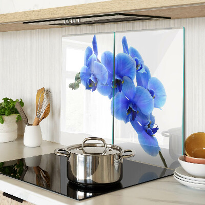 Tábua para cozinha orquídeas azuis
