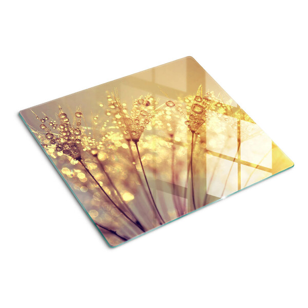 Tábua para cozinha Flores com gotas de água