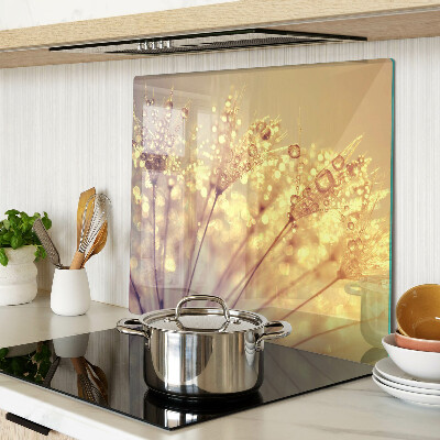 Tábua para cozinha Flores com gotas de água