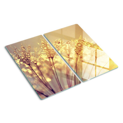 Tábua para cozinha Flores com gotas de água