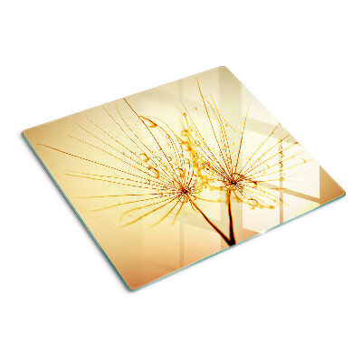 Tábua para cozinha Flores com gotas de água