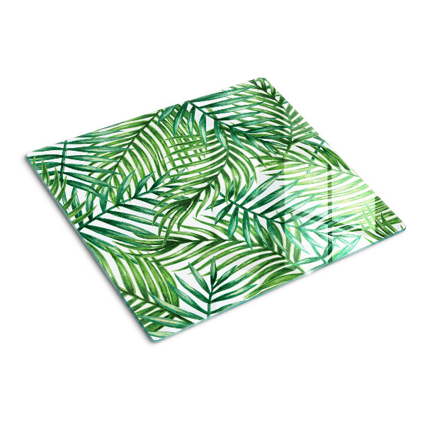 Tábua para corte Folhas de palmeira em tons de verde