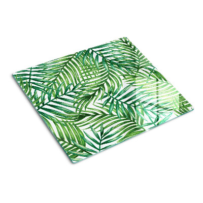 Tábua para corte Folhas de palmeira em tons de verde
