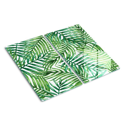 Tábua para corte Folhas de palmeira em tons de verde