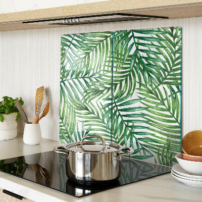 Tábua para corte Folhas de palmeira em tons de verde