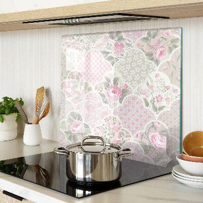 Tábua para corte Padrão floral em tons pastel