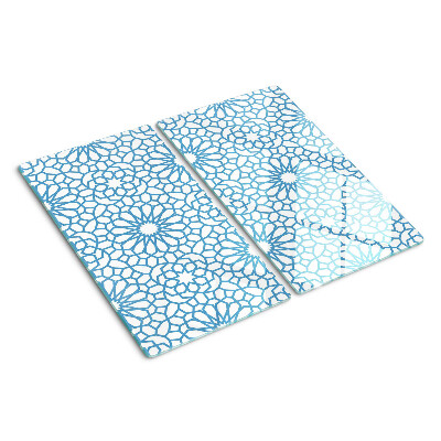 Tábua para corte Motivo floral em tons de azul