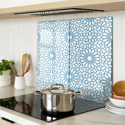 Tábua para corte Motivo floral em tons de azul