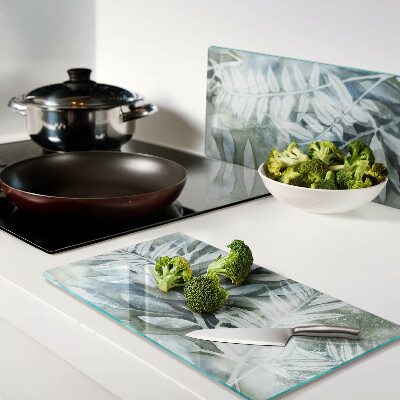 Tábua para cozinha Folhas tropicais em tons pastel