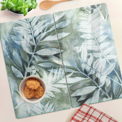 Tábua para cozinha Folhas tropicais em tons pastel