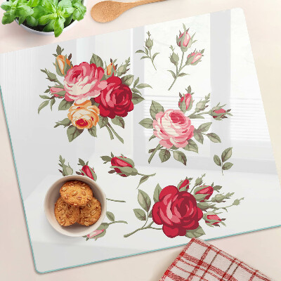 Tábua para corte Rosas vintage