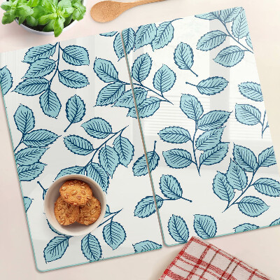Tábua para cozinha Folhas em tons de azul