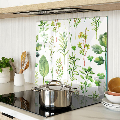 Tábua para corte Padrões de plantas em tons de verde