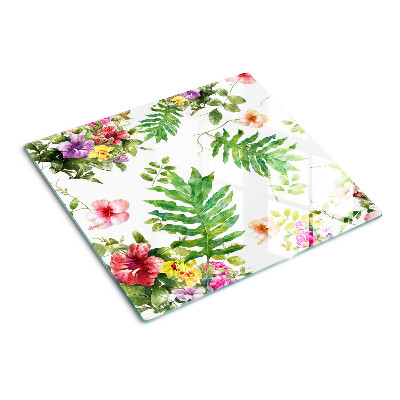 Tábua para cozinha Padrão floral com folhas